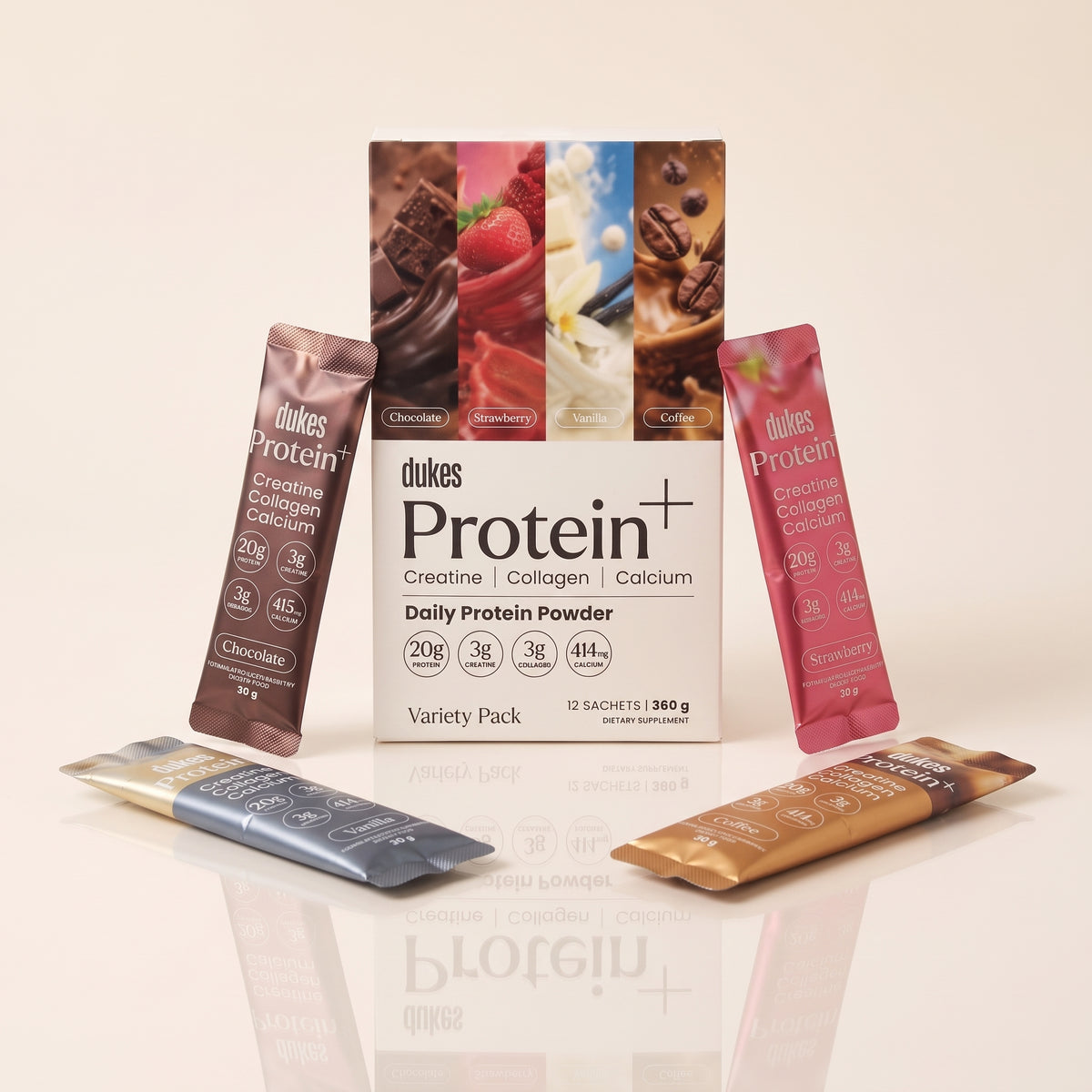 Protein + Creatine, Collagen & Calcium - Variety Pack