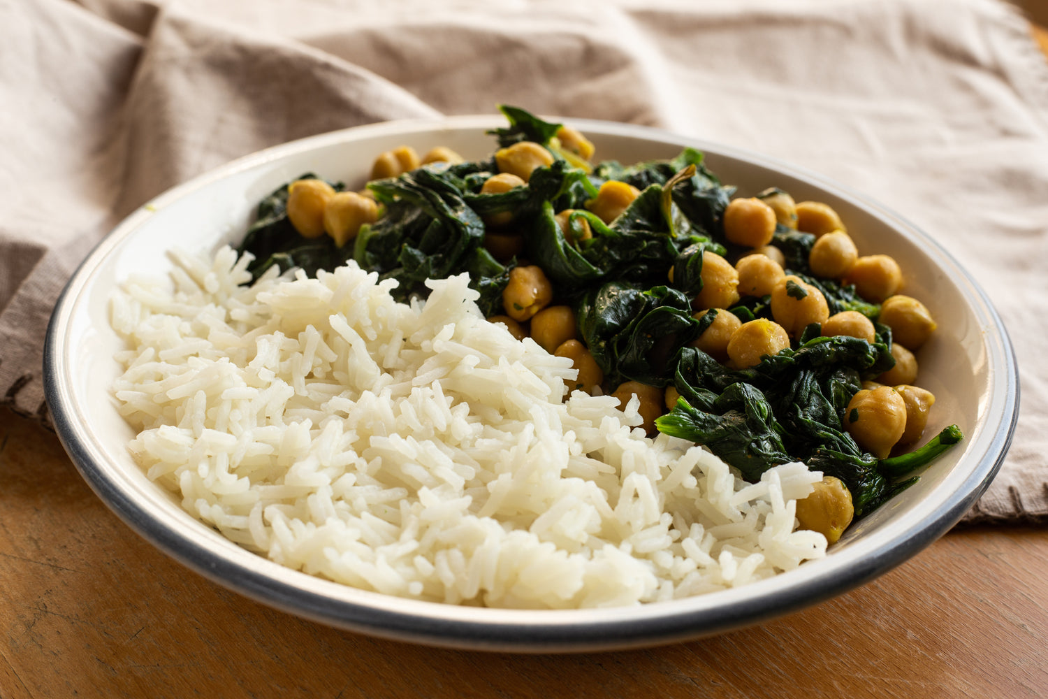 Saag with Chickpeas