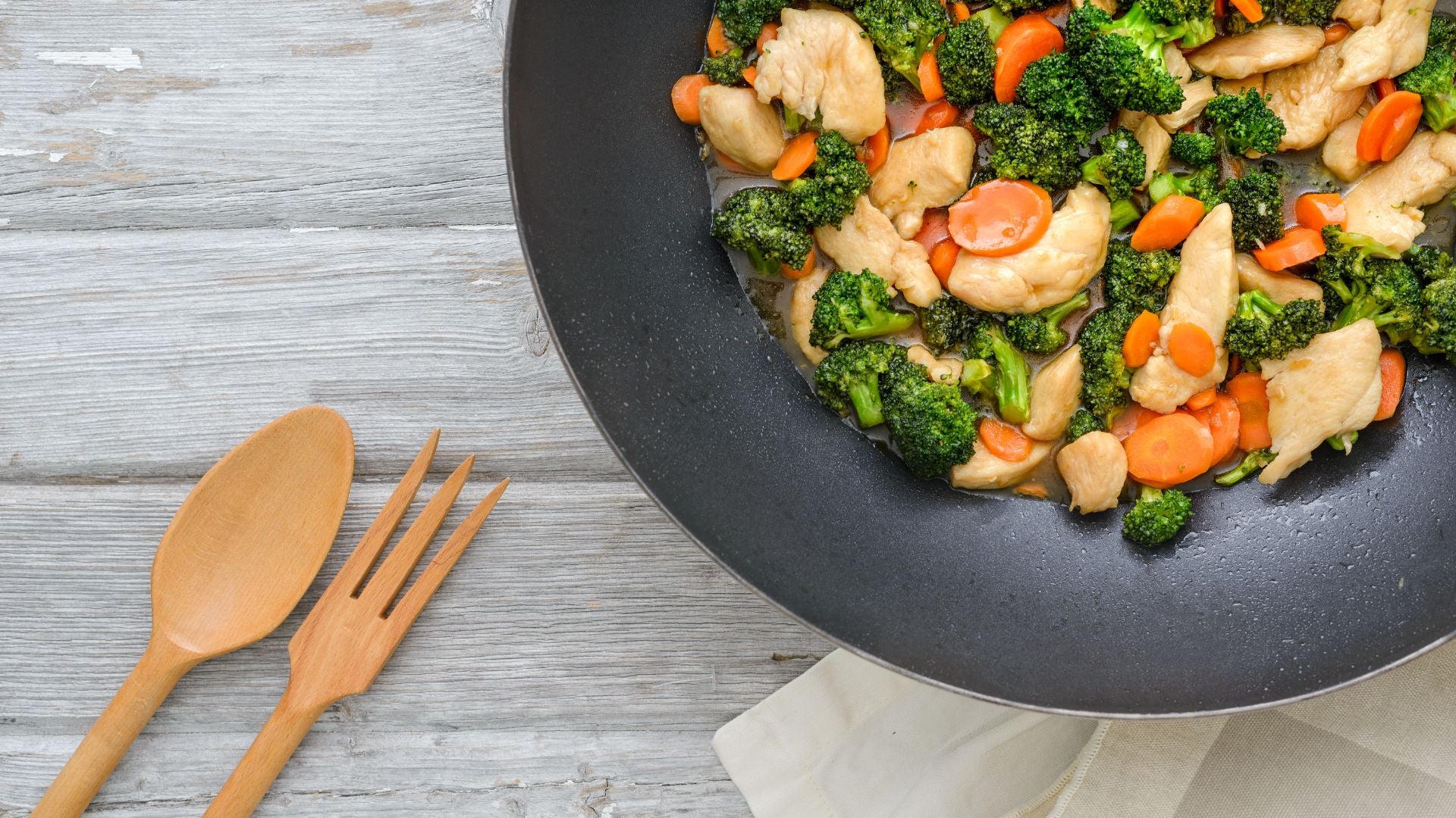 Simple Stir-fry Rice and Chicken